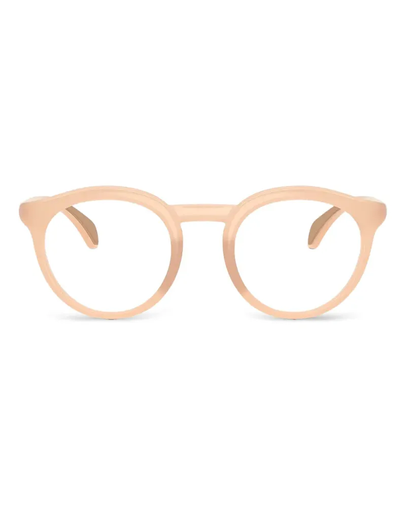 Moncler Brille mit rundem Gestell - Nude Nude
