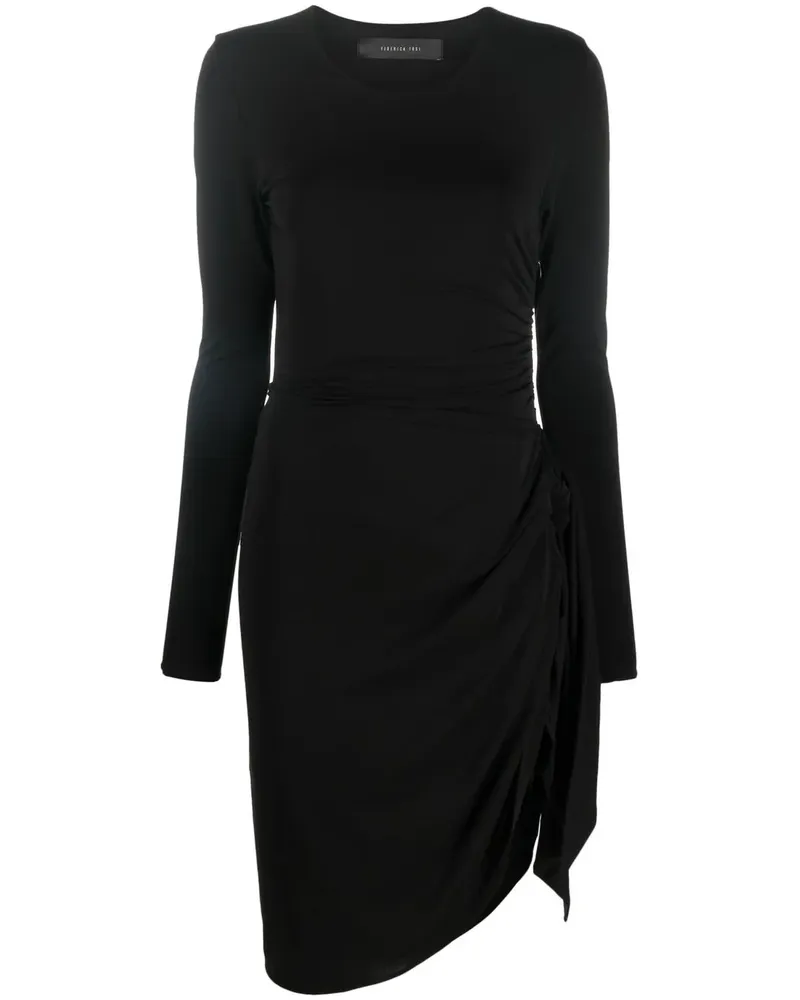 Federica Tosi Asymmetrisches Jersey-Kleid - Schwarz Schwarz