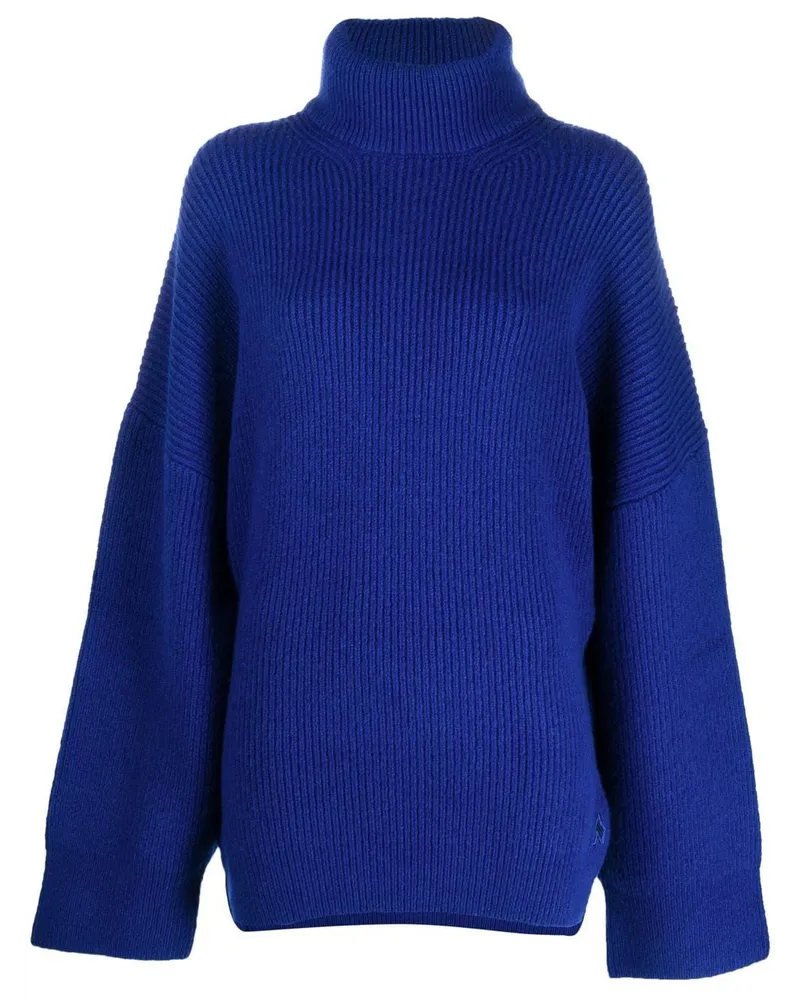 ATTICO Gerippter Rollkragenpullover - Blau Blau