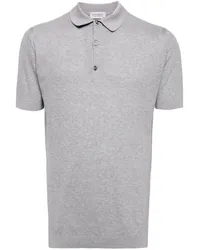 John Smedley Poloshirt mit kurzen Ärmeln Grau