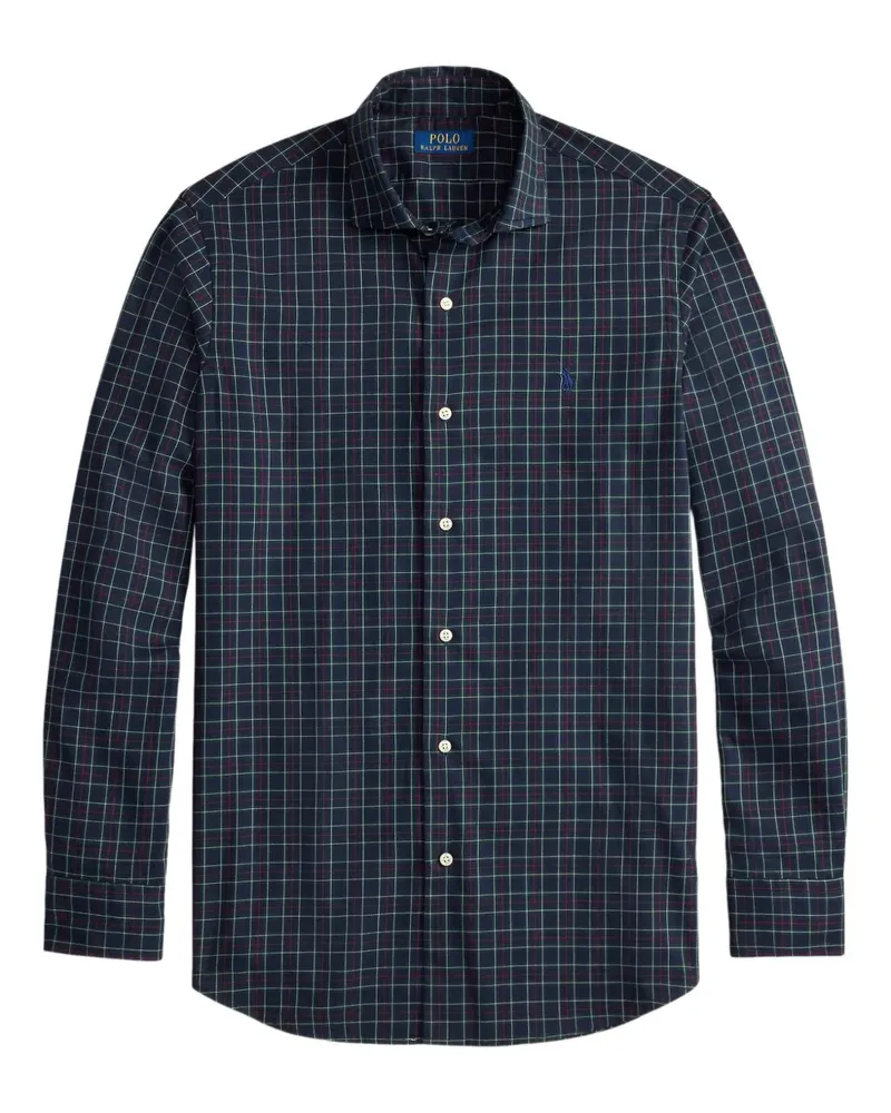 Ralph Lauren twill checked long-sleeve shirt - Blau Blau