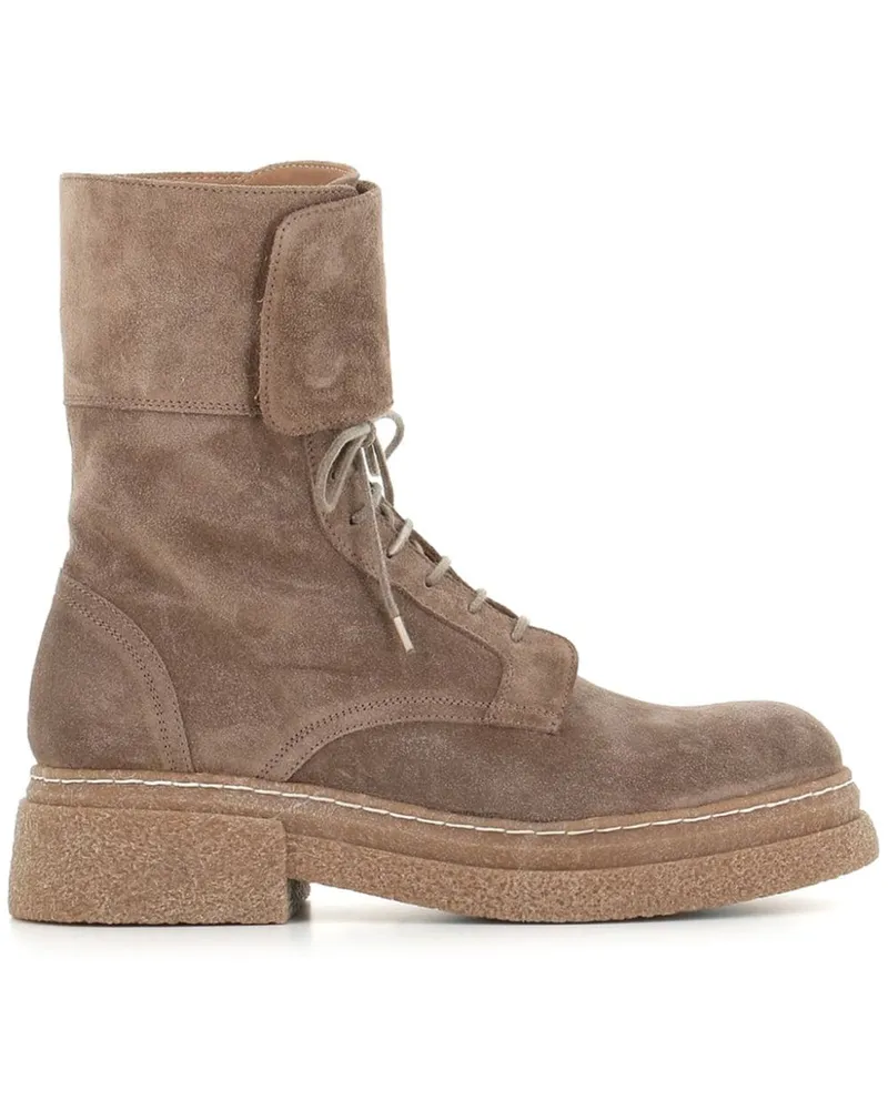 Alberto Fasciani Schnürstiefel aus Wildleder - Nude Nude