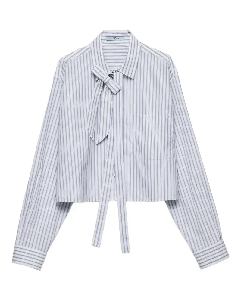 Prada Gestreiftes Hemd - Blau Blau