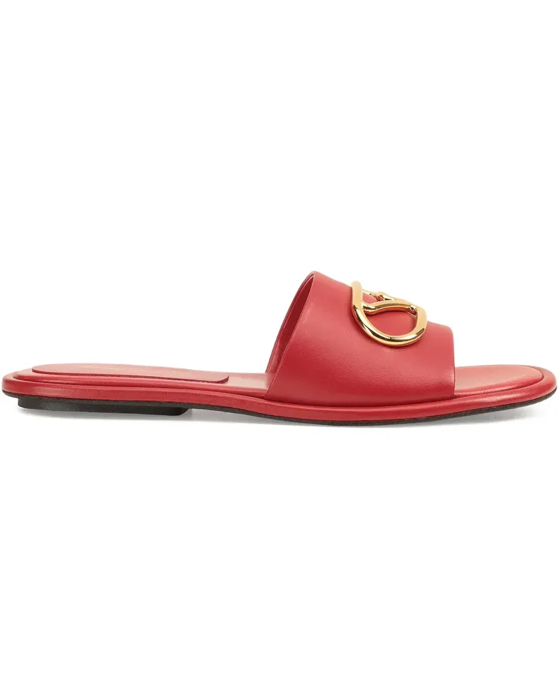 Sergio Rossi logo-plaque sandals - Rot Rot