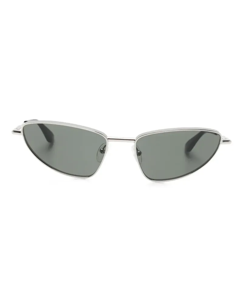 Alexander McQueen Klassische Cat-Eye-Sonnenbrille - Silber Silber