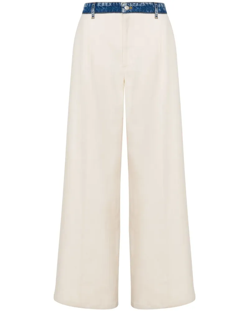 Moschino Hose mit weitem Bein - Nude Nude