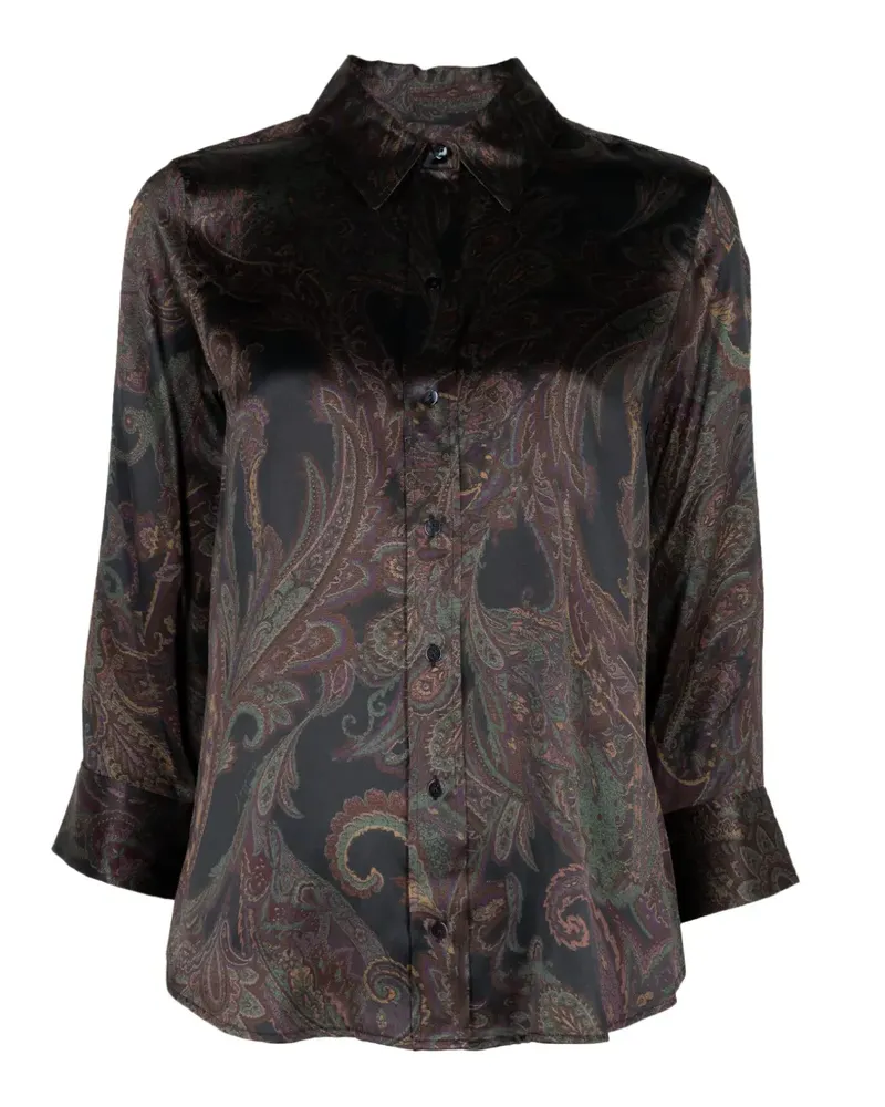 L'Agence Dani paisley-print blouse - Schwarz Schwarz