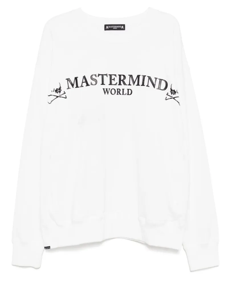 Mastermind World Sweatshirt mit Logo-Print - Weiß Weiß