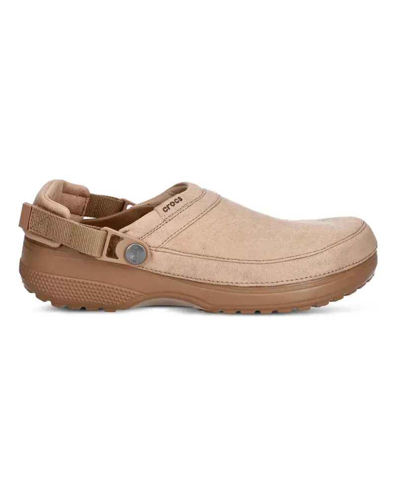 Crocs Classic Slingback-Mules mit Klettverschluss - Nude Nude