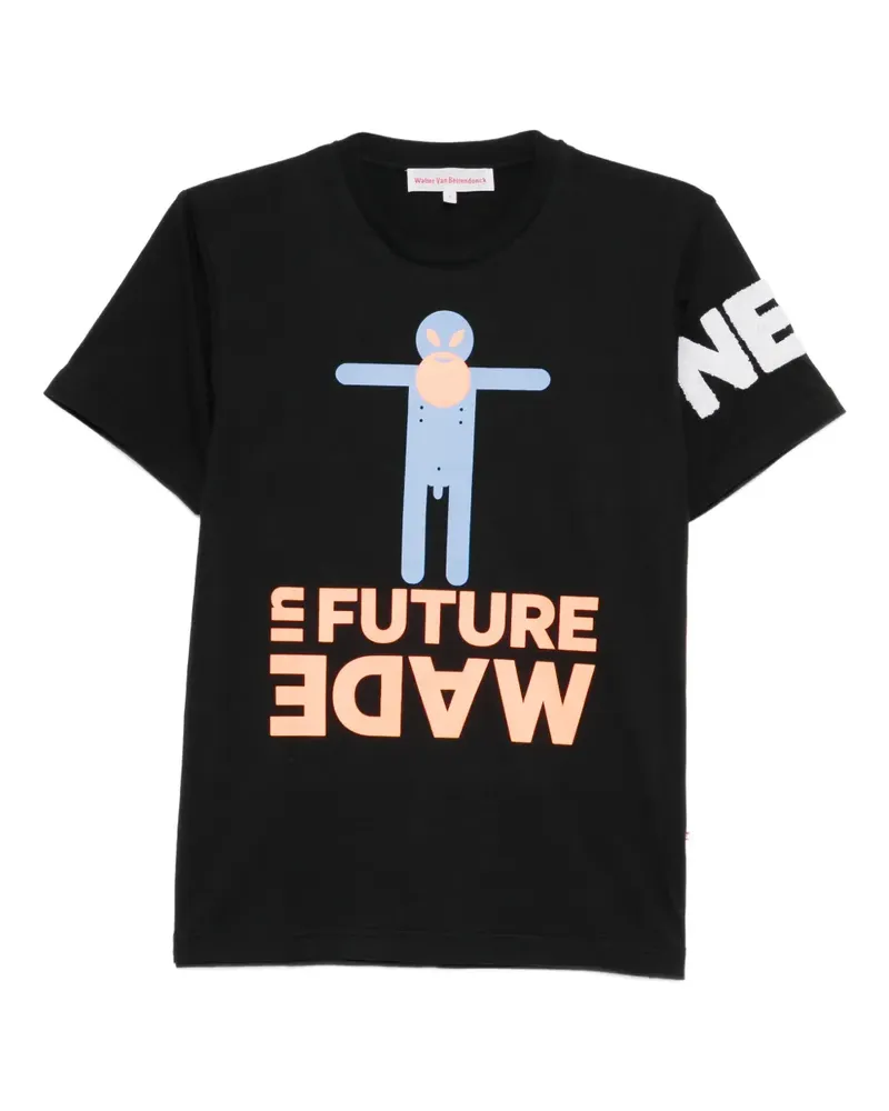 Walter van Beirendonck T-Shirt mit grafischem Print - Schwarz Schwarz