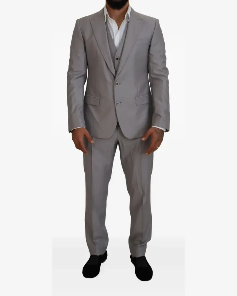 Dolce & Gabbana three-piece slim-fit suit (set of three) - Grau Grau