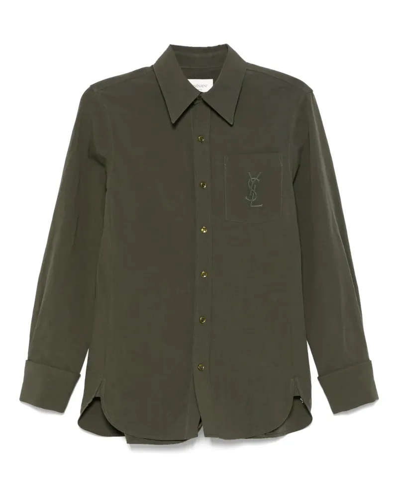 Saint Laurent Cassandre Hemd - Grün Grün