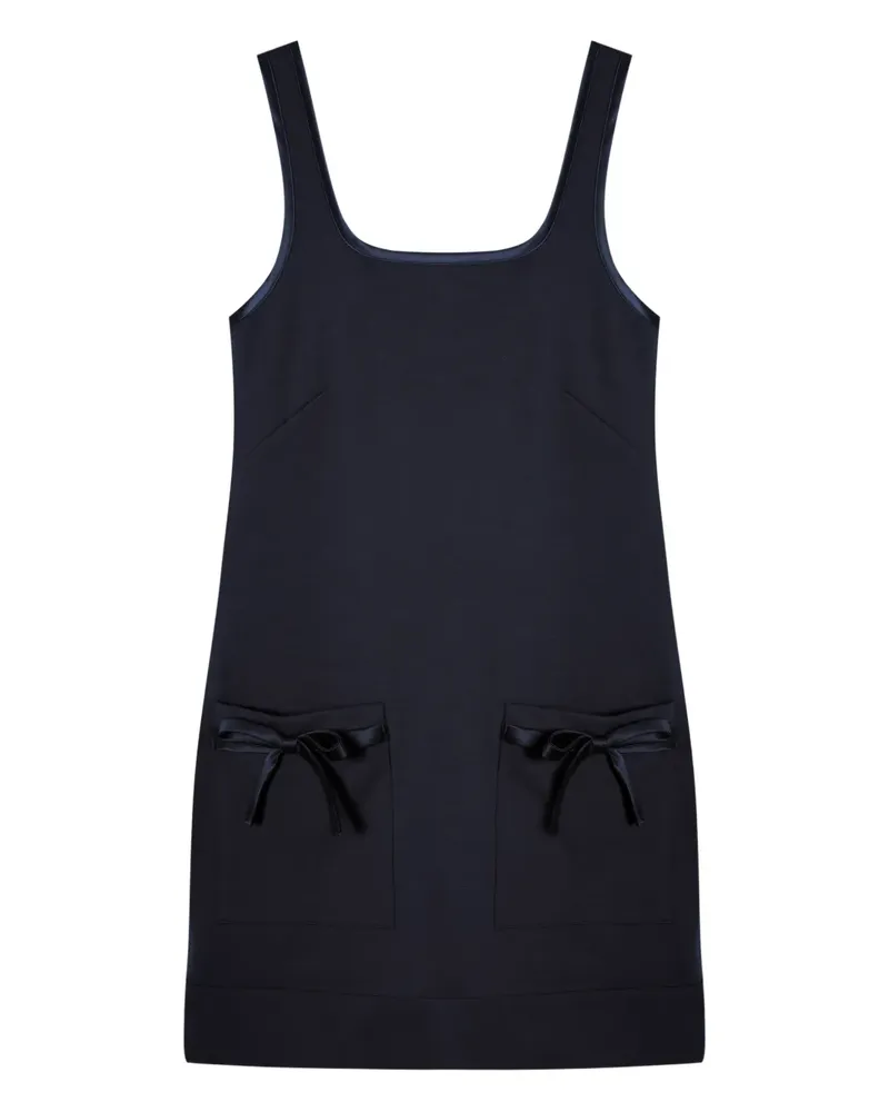 ISOLDA Vento Em Popa Minikleid mit Schleifentasche - Blau Blau