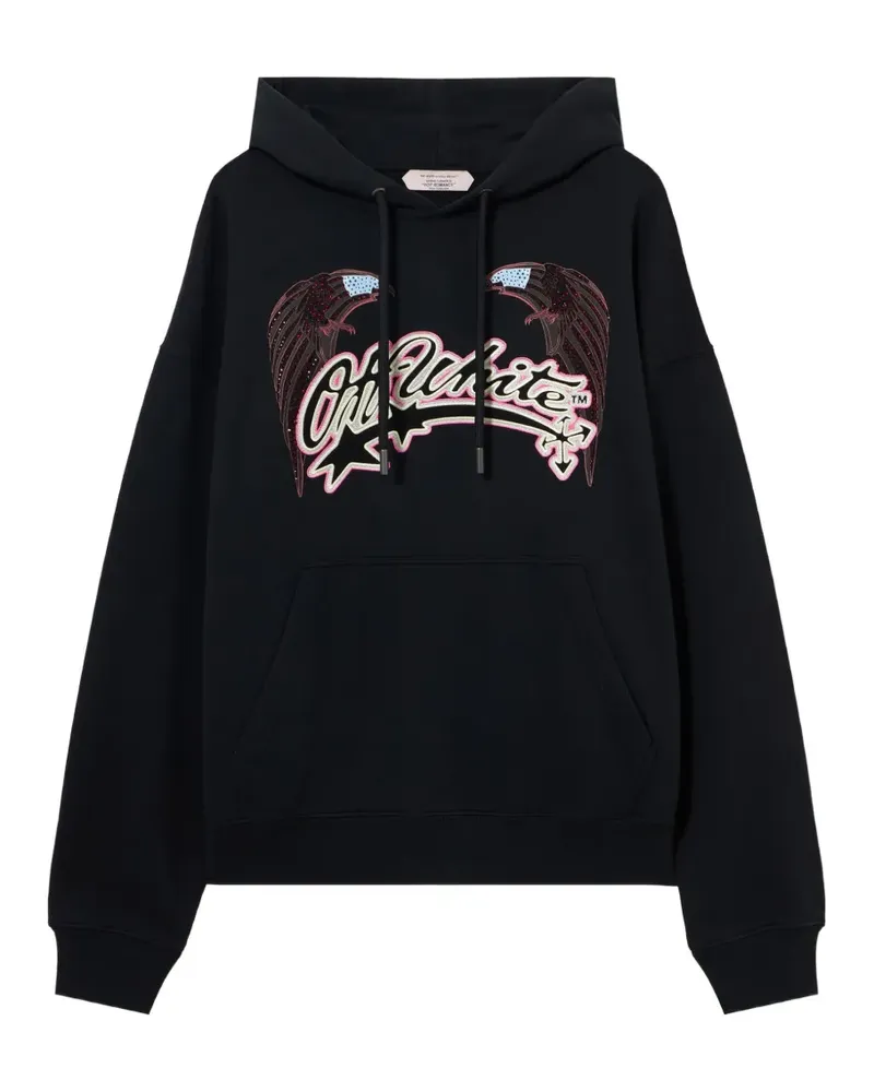 OFF-WHITE Swarovski Double Eagle hoodie - Schwarz Schwarz