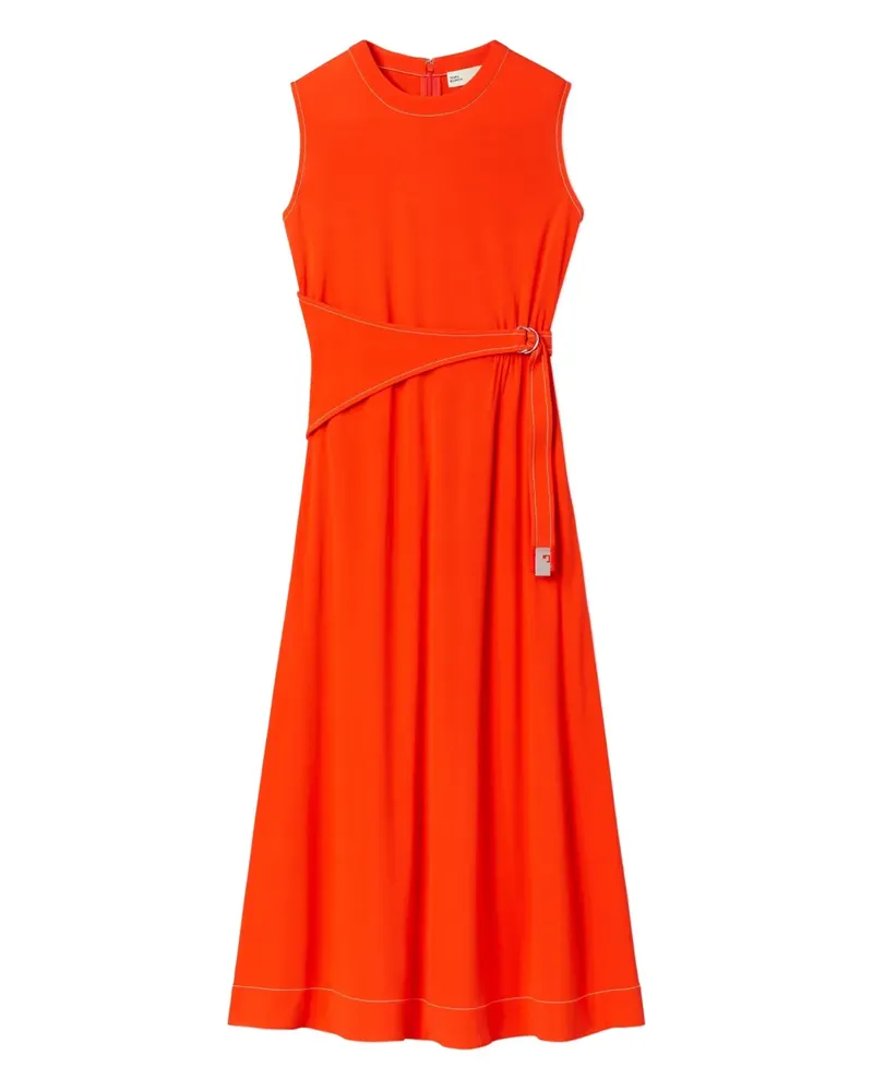 Tory Burch Ärmelloses Kleid mit Gürtel - Orange Orange