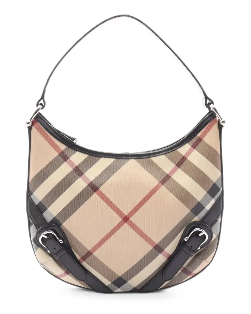 Burberry 2000s Nova Check shoulder bag - Nude Nude
