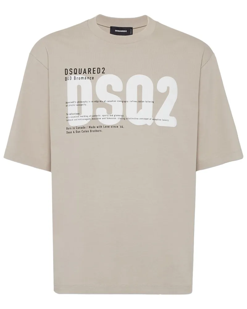 Dsquared2 T-Shirt mit Logo-Print - Nude Nude