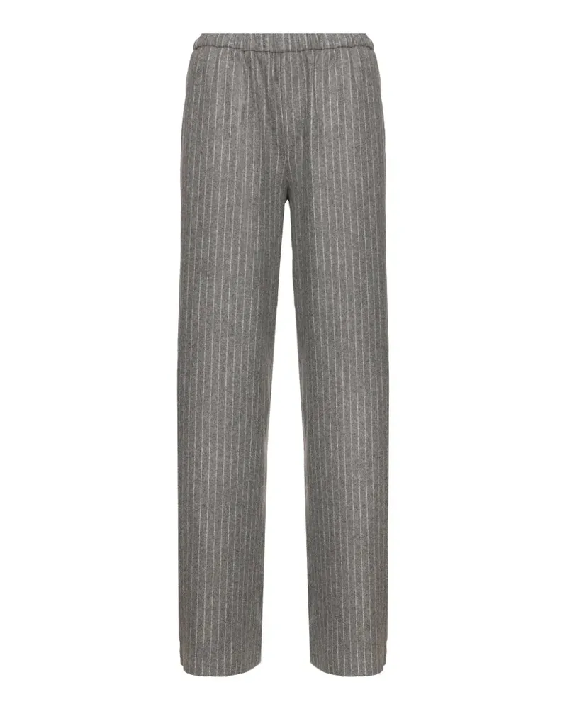 Drykorn Consider pinstripe-pattern elasticated-waistband trousers - Grau Grau