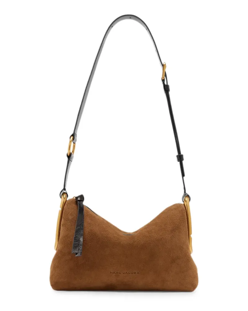 Marc Jacobs Scene medium shoulder bag in suede - Braun Braun