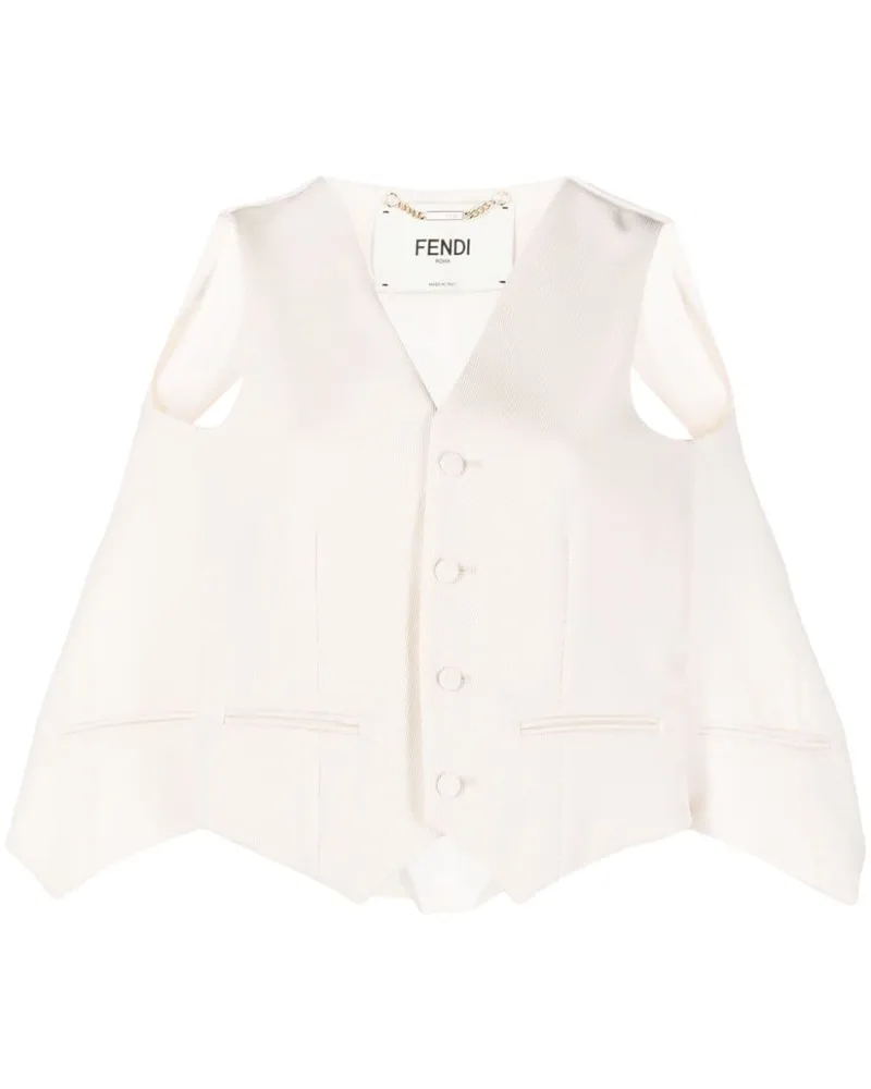 Fendi Cape mit Cut-Outs - Rosa Rosa