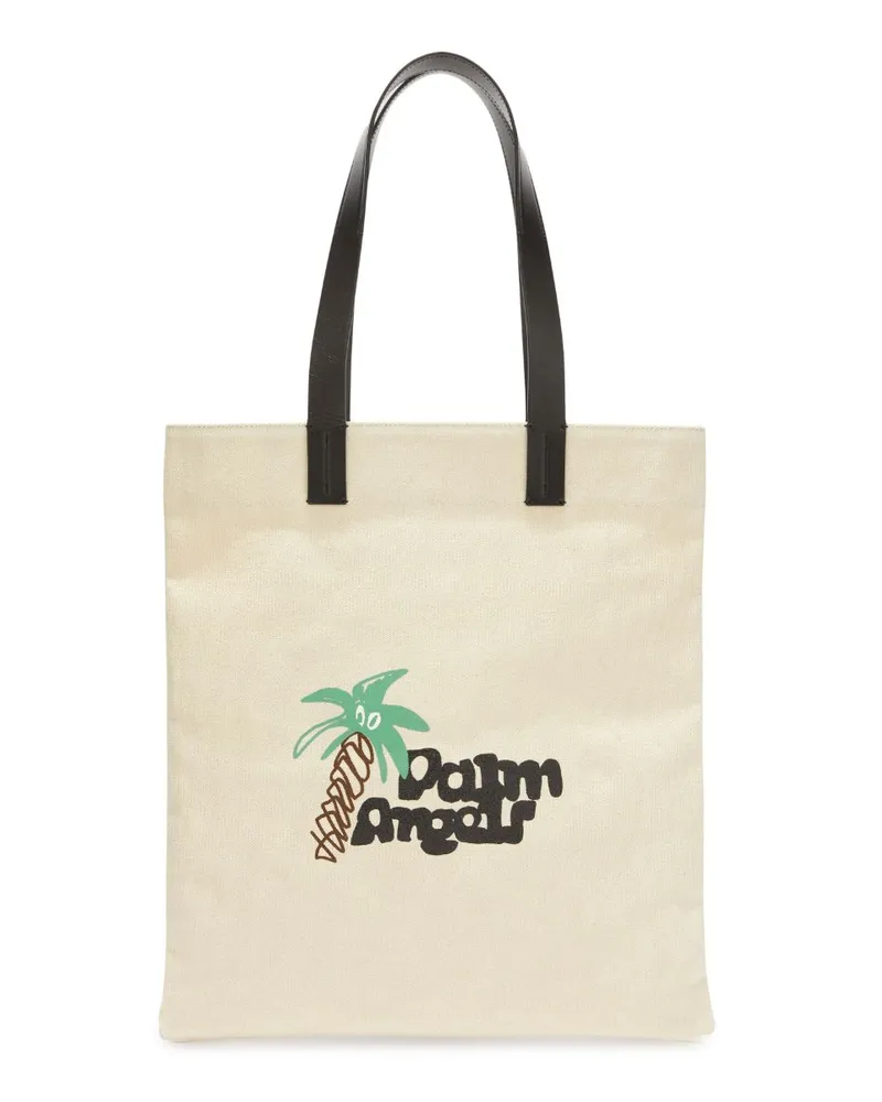 Palm Angels Skechy Shopper mit Logo-Print - Nude Nude