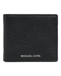 Michael Kors Portemonnaie aus strukturiertem Leder Schwarz