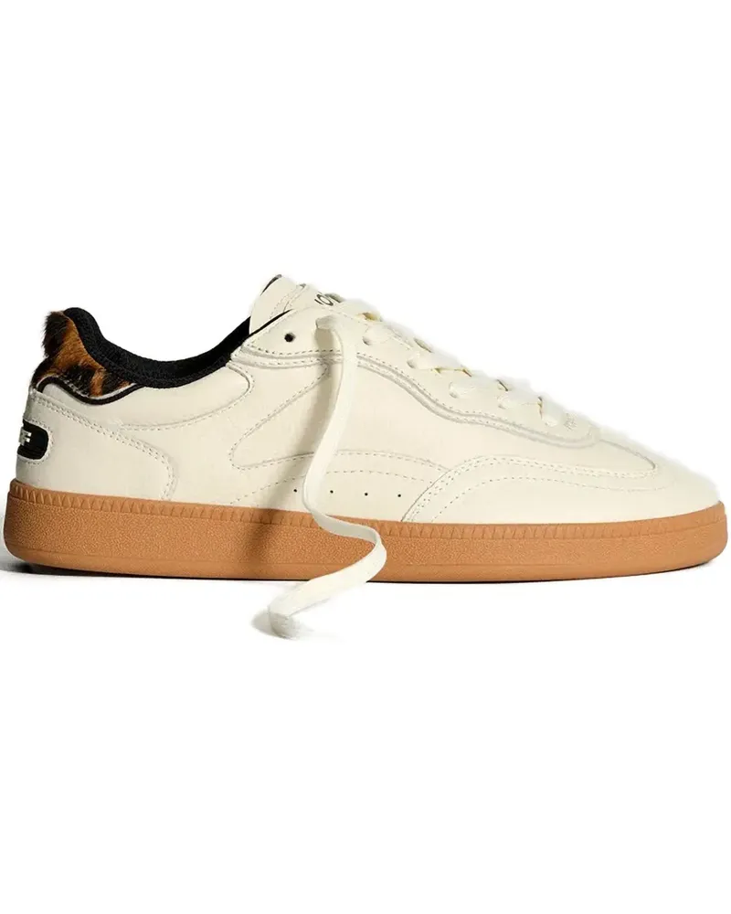 HOFF Park lace-up animal-print sneakers - Nude Nude