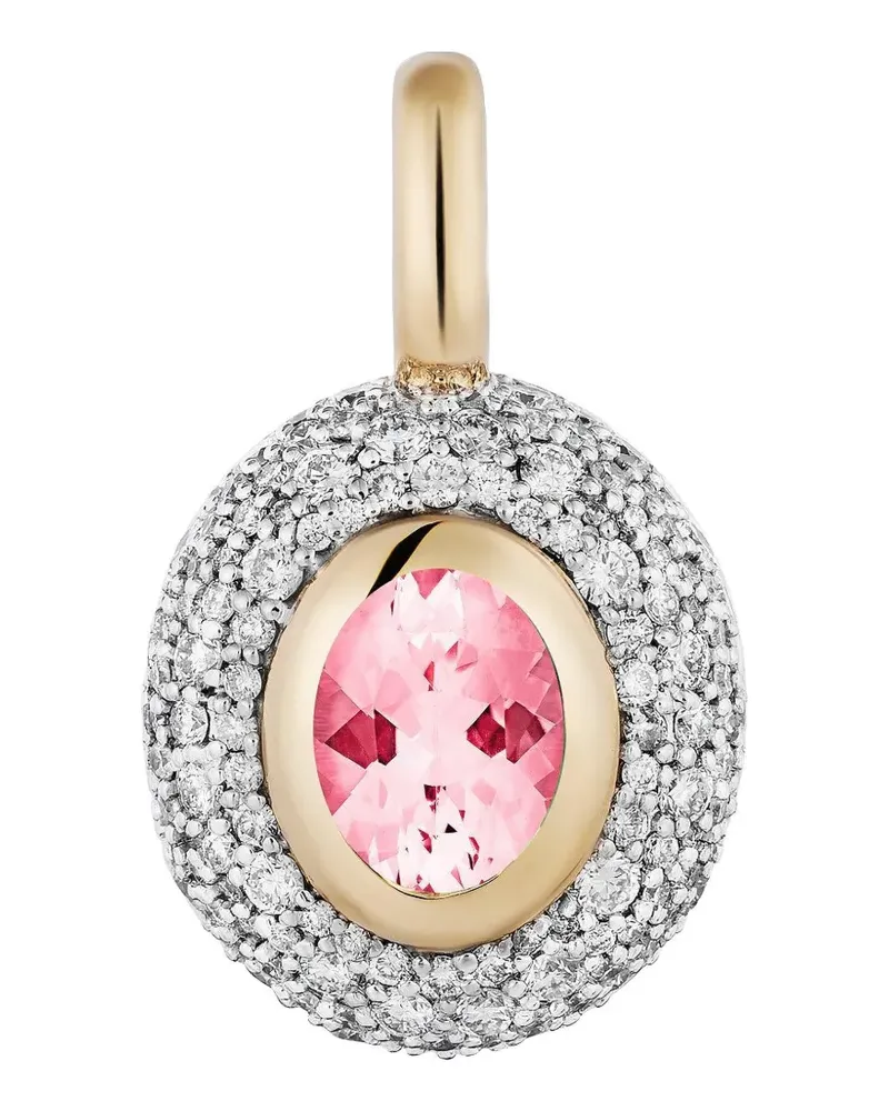 Mason and Books pink-tourmaline pendant - Gold Gold