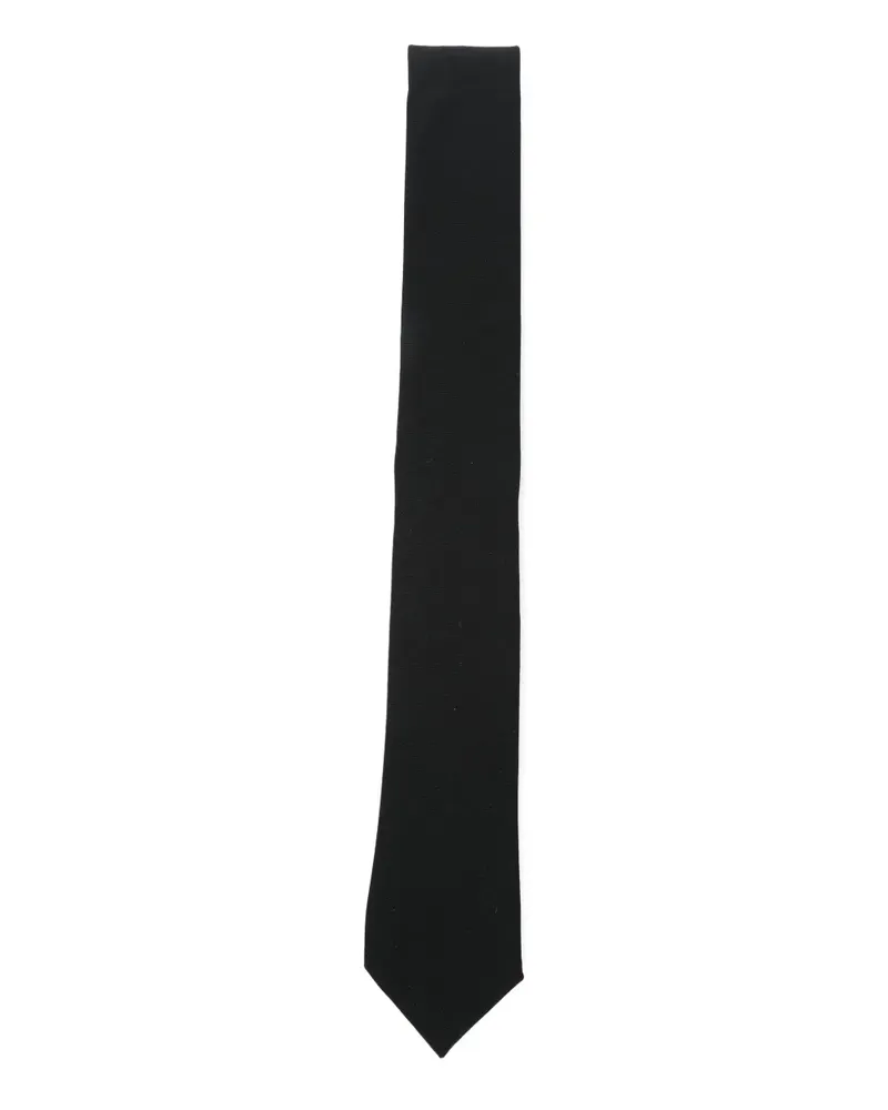LARDINI Krawatte aus Wolle - Schwarz Schwarz