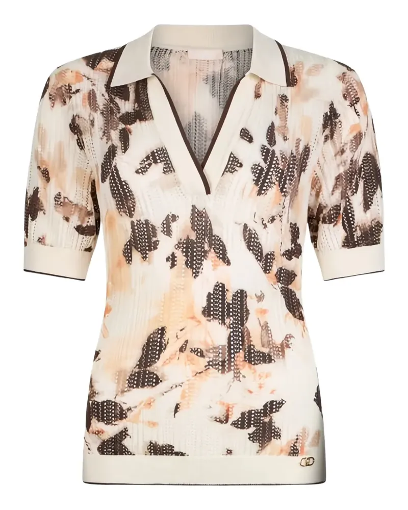 Liu Jo floral T-shirt - Nude Nude