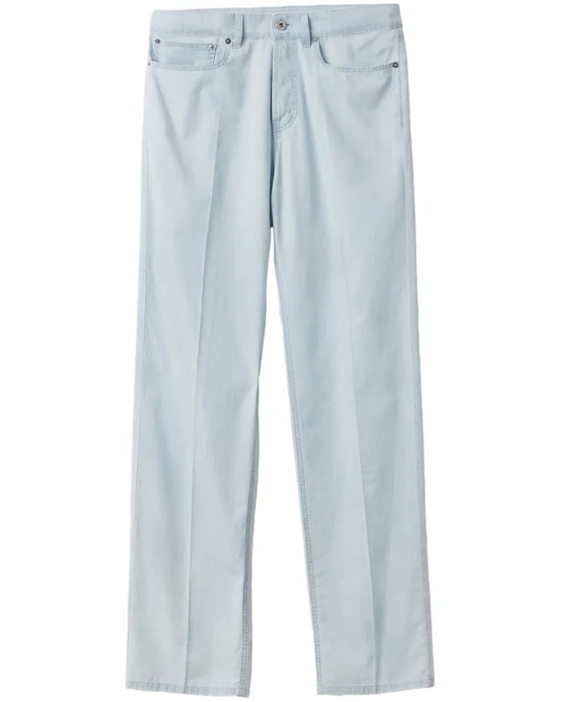 Miu Miu Halbhohe Straight-Leg-Jeans - Blau Blau