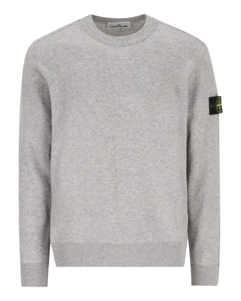 Stone Island Pullover mit Logo-Patch - Grau Grau