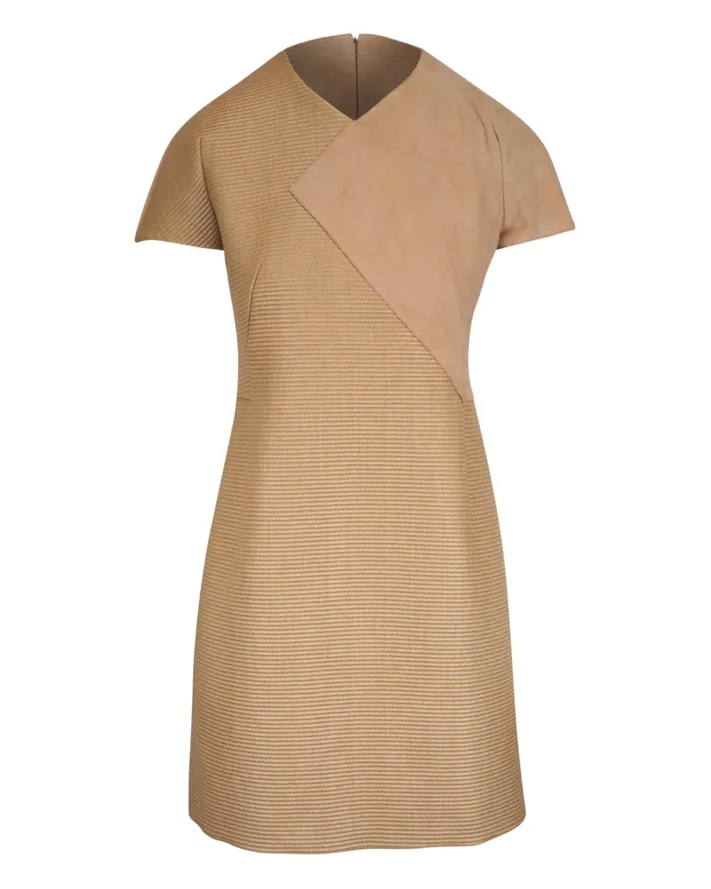 Akris Minikleid mit asymmetrischem Einsatz - Nude Nude