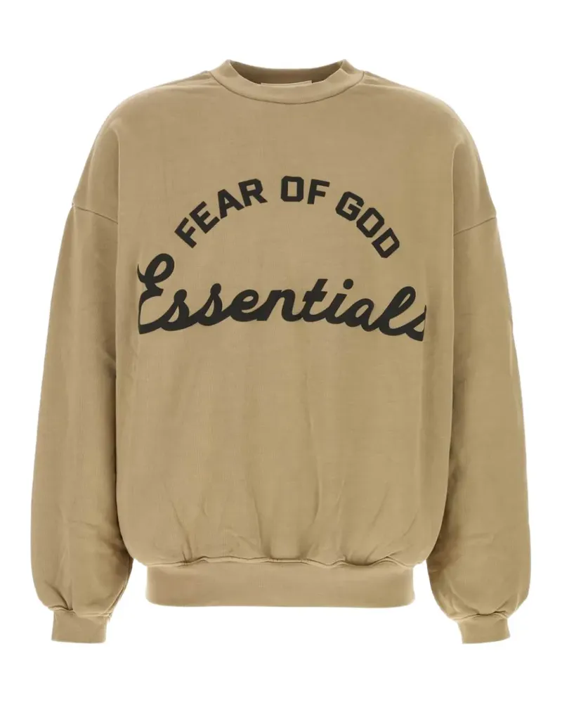 Fear of God logo-print oversized sweater - Nude Nude