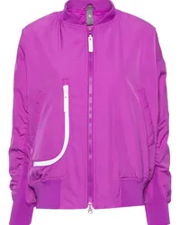 adidas Bomberjacke mit Logo-Applikation Violett