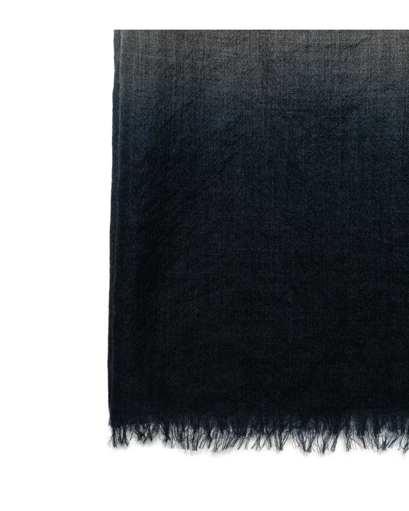 Faliero Sarti ombré-effect frayed-hem scarf - Grau Grau