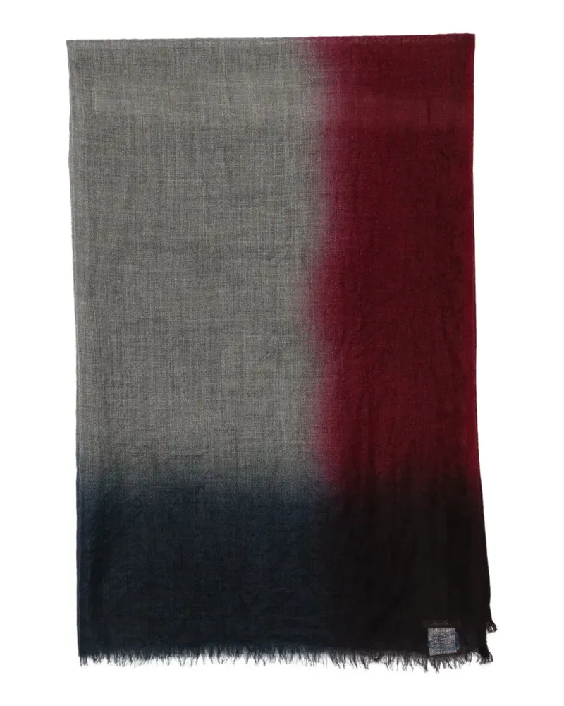 Faliero Sarti Schal mit Ombré-Effekt und ausgefranstem Saum - Grau Grau