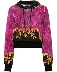 Versace Jeans Kapuzenjacke mit Barocco-Print Rosa