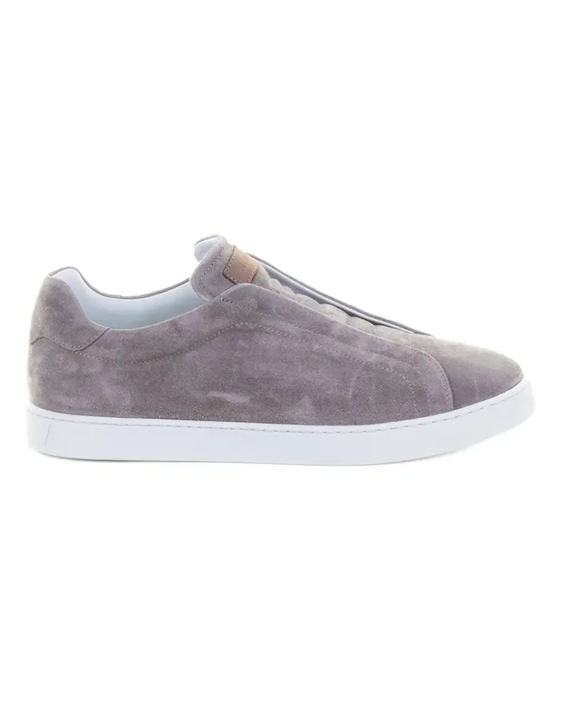 Neil Barrett lace-up suede sneakers - Grau Grau