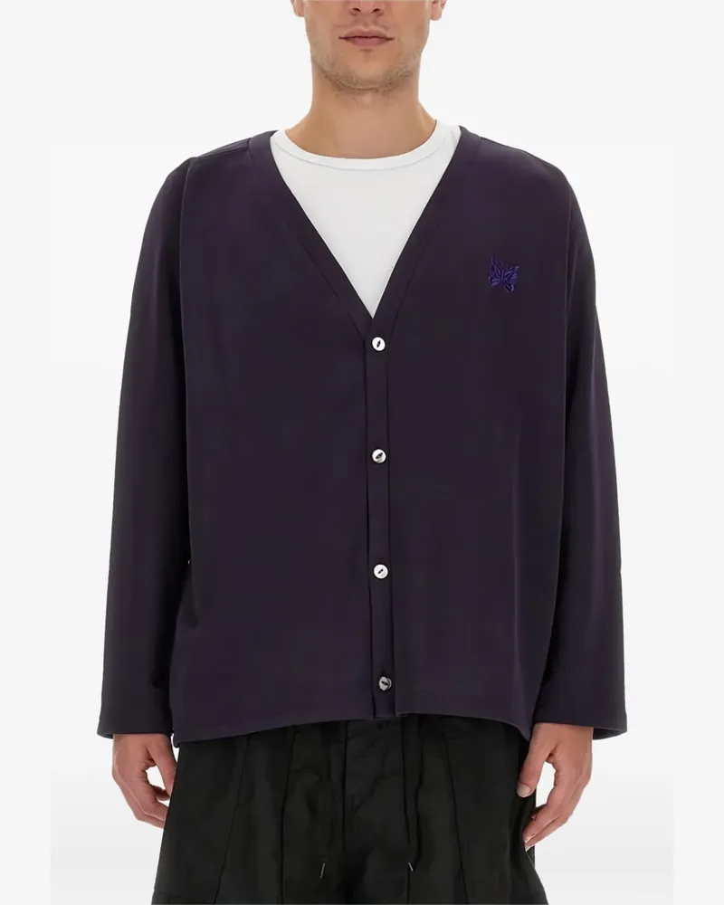 NEEDLES Cardigan mit Schmetterling-Stickerei - Violett Violett
