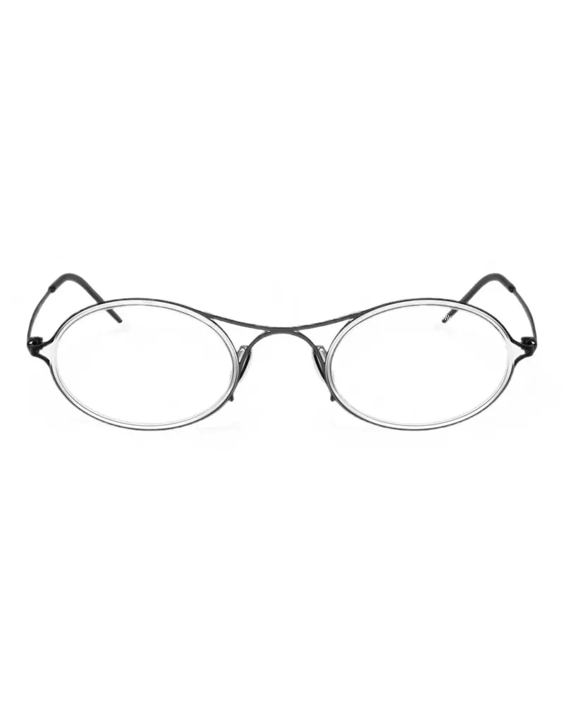 Giorgio Armani Brille mit ovalem Gestell - Schwarz Schwarz