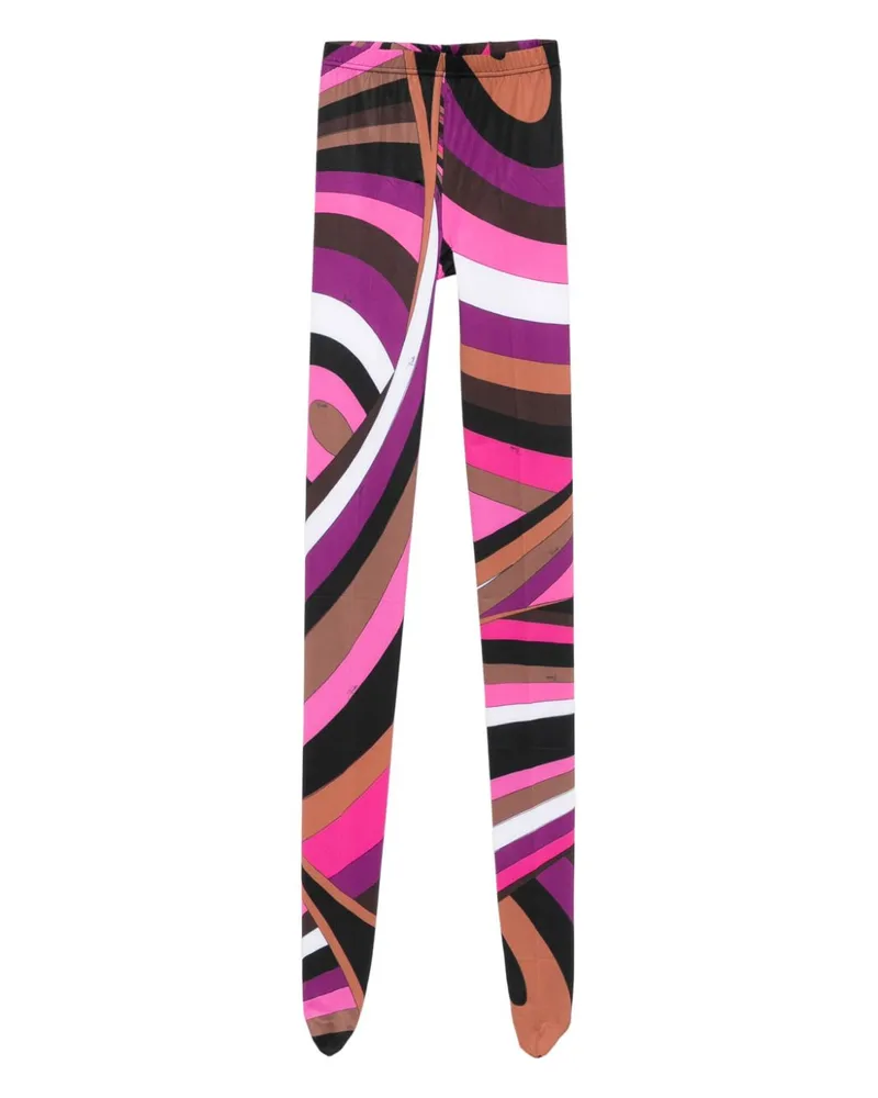 Emilio Pucci Strumpfhose mit Iride-Print - Rosa Rosa