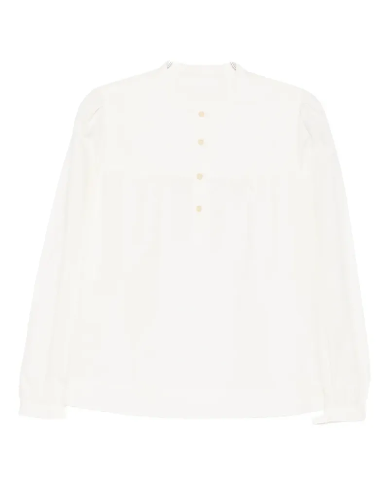A.P.C. gathered-yoke blouse - Weiß Weiß