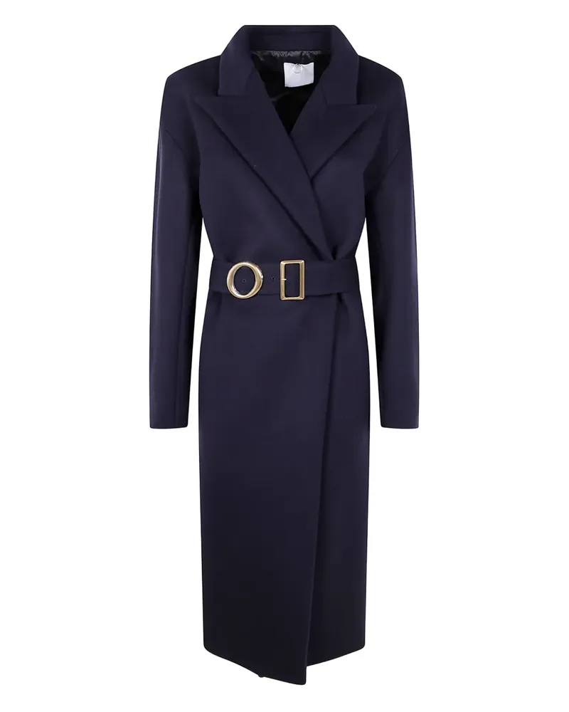 Mantù belted wool coat - Blau Blau