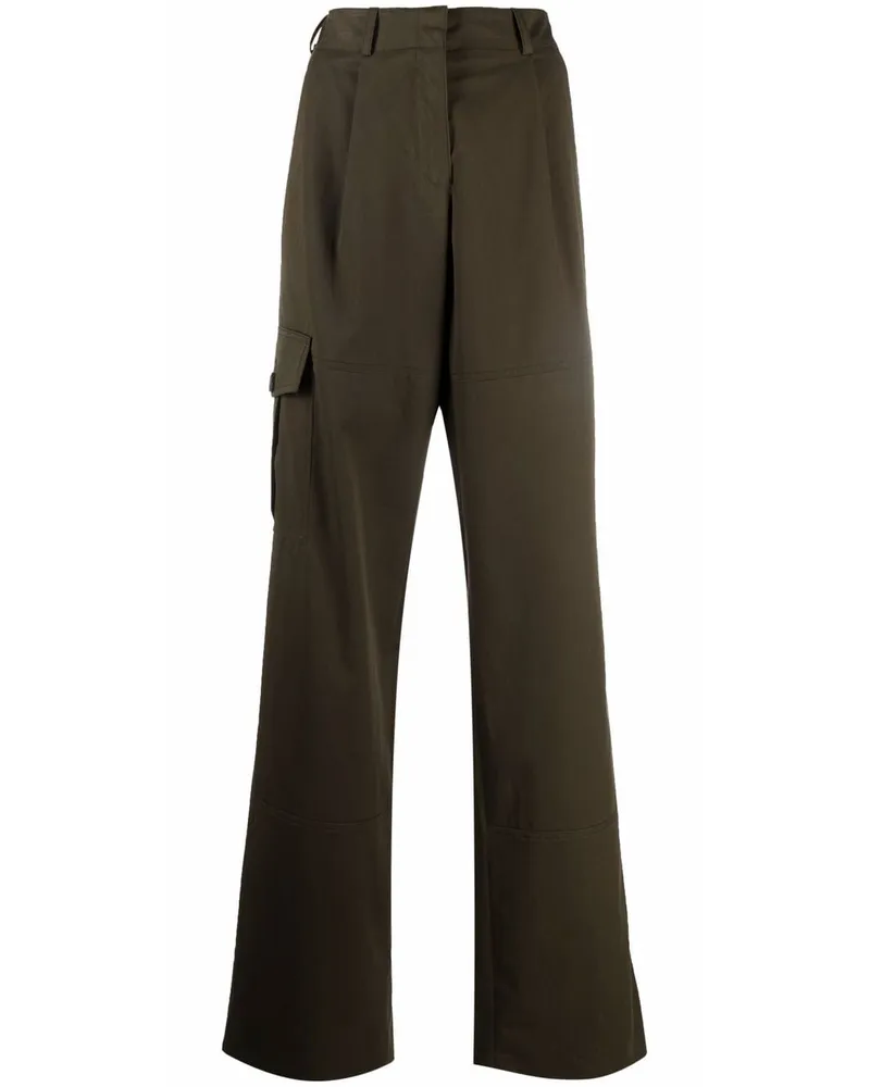 Nina Ricci Cargohose mit weitem Bein - Grün Grün
