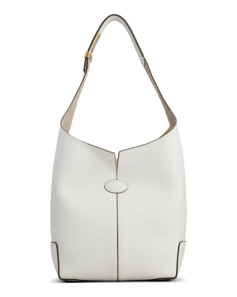 TOD'S flap detail shoulder bag - Weiß Weiß