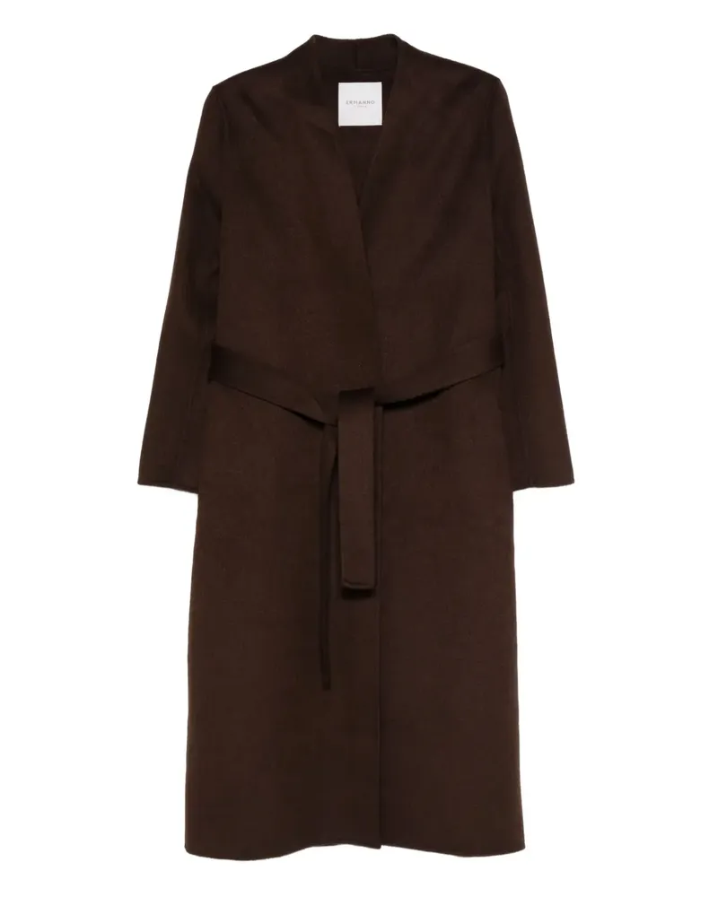 Ermanno Scervino belted coat - Braun Braun