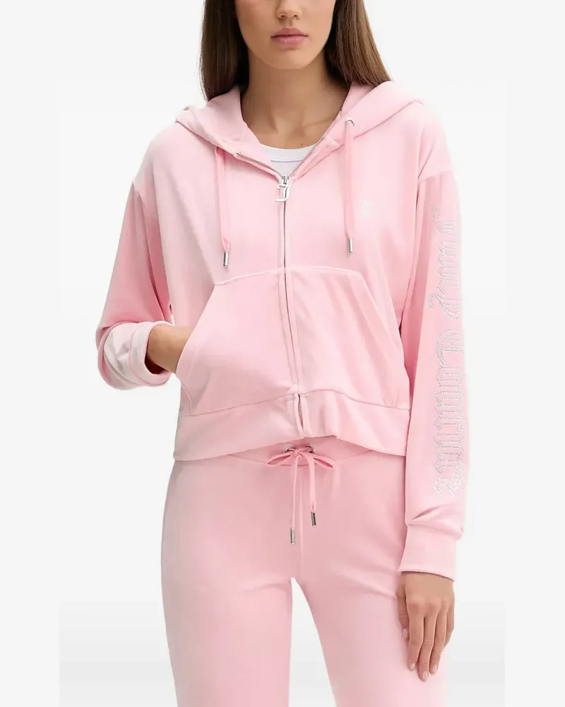 Juicy Couture Hoodie mit Reißverschlusstasche - Rosa Rosa