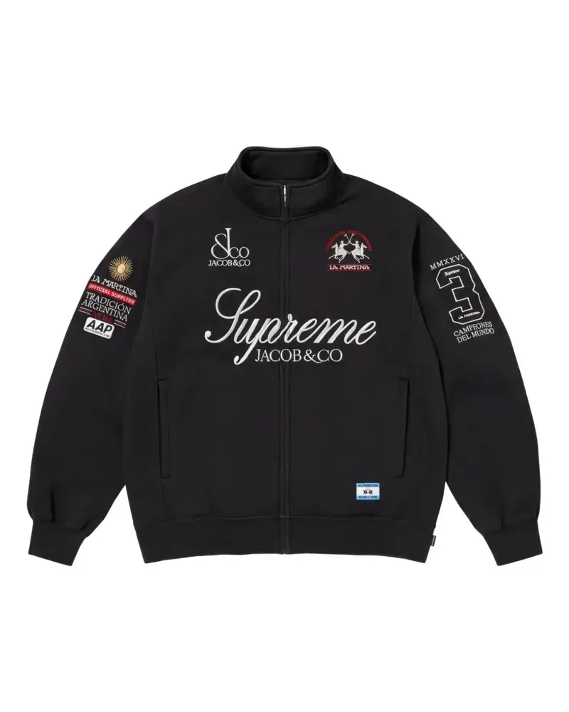 Supreme Being x La Martina x Jacob & Co zip-up sweatshirt - Schwarz Schwarz