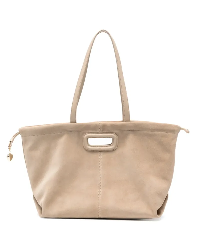 Maje Schultertasche mit Cut-Outs - Nude Nude
